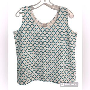 Chico’s scoop neck tank top size 2 (L)